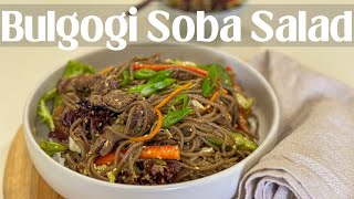 Korean Bulgogi Soba Noodle Salad  Easy amp Delicious [upl. by Hilliard445]