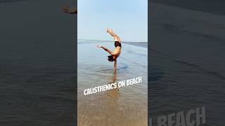 Back Handspring ☀️ 🌊🏖️ shorts ytshorts thecaliguyy [upl. by Enylekcaj]