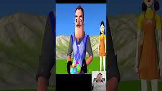 Scary Teacher 3D Wooden Piles and Marbles Miss T vs 3 Neighbor Win shorts shorts [upl. by Nordna]