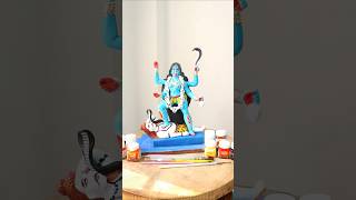 Jai ma kali  kali mata murti making with clay [upl. by Laehcimaj]