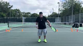 Practicing Tennis serves with Babolat Pure drive 110  mini cones [upl. by Ozkum]