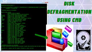 Disk defragmentation using cmd in 2 steps  how to do disk defragmentation command prompt  HD [upl. by Christel]