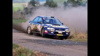 WRC Subaru Impreza WRC 555 Colin Mcrae  Carlos Sainz 1995 compilation with pure sound HD [upl. by Eidok611]