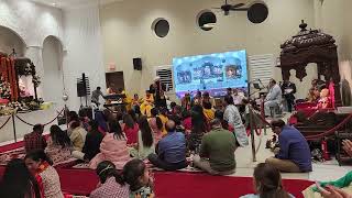 Aaj ronka ne vedeJagran at Radha Raman Vedic Temple Placentia California USA  5 gurudilsay [upl. by Hazen]