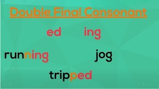 Doubling the Final Consonant  Spelling Rules  EasyTeaching [upl. by Jelene]