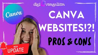 CANVA WEBSITES in 2023 Pros amp Cons [upl. by Baum713]