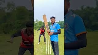 Plastic bat VS football trendingshorts cricket trending viral reels tardingshorts [upl. by Haslett783]