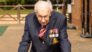 War veteran raising money for NHS during coronavirus crisis by walking around his garden [upl. by Abert801]