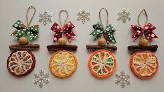 ¡¡Colgantes para Árbol tejidos en CROCHET muy navideños  Imanes llaveros o aplicación [upl. by Kissner]