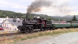 Oregon Coast Scenic RR № 2  Heisler Departing Garibaldi OR [upl. by Anahsohs]