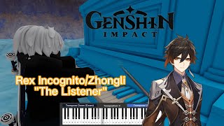 Genshin Impact OST  PV Music  Zhongli The Listener ROBLOX Piano Cover [upl. by Ydnirb]