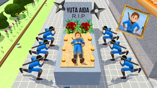 ninja yuta meningg4l mio sedih meraung kehilangan ninja yuta  SAKURA SCHOOL SIMULATOR [upl. by Eirot]