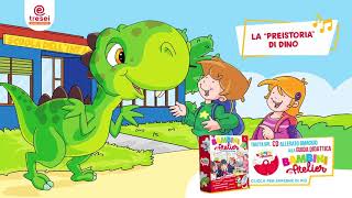 LA PREISTORIA DI DINO  Audio racconto con TESTO sui dinosauri per bambini [upl. by Refotsirk]