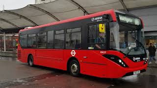 London Buses at Edmonton Green in the rain 11th December 2017 [upl. by Airot]