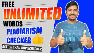 Free Plagiarism Checker Without Word Limit  Unlimited Words Plagiarism Checker with 💯 Accuracy [upl. by Dabney]