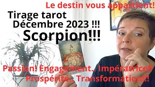 Tirage tarot Décembre 2023 pour le Scorpion [upl. by Magree9]