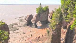 The Hopewell Rocks  OFFICIAL Time Lapse video of 456 foot tide [upl. by Arquit]