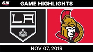 NHL Highlights  Kings vs Senators – Nov 07 2019 [upl. by Gomar]