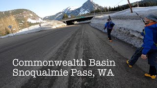 Ski tour in Commonwealth Basin at Snoqualmie Pass WA [upl. by Ingamar]