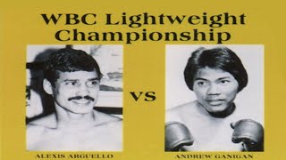 Alexis Arguello vs Andy Ganigan  Highlights HEAVY HITTING LIGHTWEIGHTS [upl. by Hterrag]