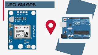 NEO 6M GPS module using the Arduino UNO development board with NMEA format [upl. by Olbap]