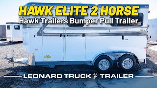 HAWK ELITE 2 HORSE  Hawk Trailers 2 Horse BP Trailer [upl. by Marin]