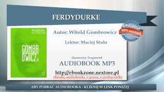 Ferdydurke  Witold Gombrowicz  audiobook mp3  Lektura szkolna do słuchania [upl. by Lewellen99]