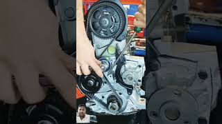 Timing belt tensioner fastenerautomobile engine video [upl. by Assyram]