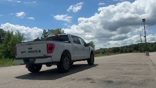 2022 50 F150 muffler and resonator delete [upl. by Lacee894]