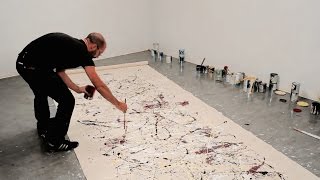 How to paint like Jackson Pollock – One Number 31 1950 – with Corey DAugustine  IN THE STUDIO [upl. by Zosi]