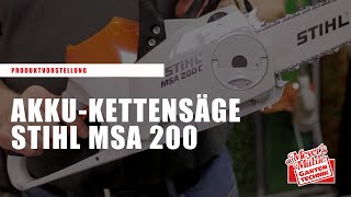 AkkuKettensäge STIHL MSA 200 [upl. by Hun]