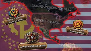 What if the Socialist Revolution started in America  Hearts of Iron 4 KaiserreduxKaiserreich [upl. by Adraynek]