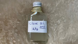 Clove oil extraction by steam distillation [upl. by Aonian]