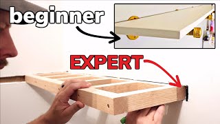 4 Floating Shelves From Beginner to Expert Level [upl. by Nuli]