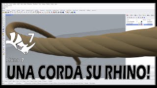 Come fare una corda su Rhinoceros  Tutorial [upl. by Bunny]