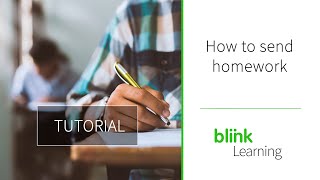 BlinkLearning Tutorial  How do I assign homework to my students [upl. by Ottinger]