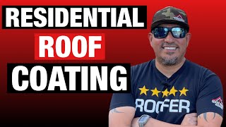 How to apply Silicone Roof Coating on a Residential Home [upl. by Inihor]