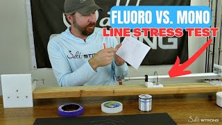 Fluorocarbon vs Monofilament Line Stress Test Experiment Results [upl. by Ilsel]