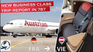 Austrian Airlines 787 in Business Class  Trip report in the new Dreamliner [upl. by Wehttam]