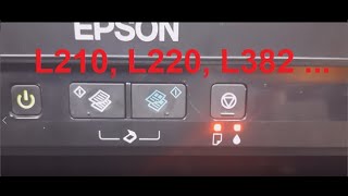 Epson L220 l382 L360 L365 L110 L350 L355 L386 L486 L565 جميع الأضوية تعمل في طابعة [upl. by Nyram]