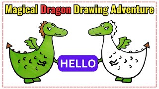 🎨 Dive into Creativity Explore How to Draw a Dragon Companion for the Young Ones 🐲🎈 [upl. by Garrot]