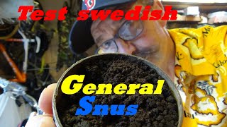 Snus Test General Lössnus Sweden [upl. by Airamesor738]