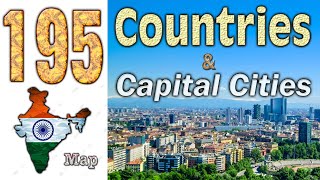 195 Country Name and Capital Name list  Countries and Capital  General Knowledge  All Country Map [upl. by Uriah]