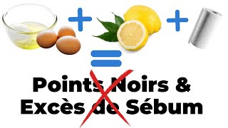 🚫 Points Noirs et Excès de Sébum  Masque Visage Miracle ✨ [upl. by Esyli522]