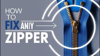 How To Fix A Broken Zipper 15 Ways to Fix It Yourself [upl. by Mccutcheon396]