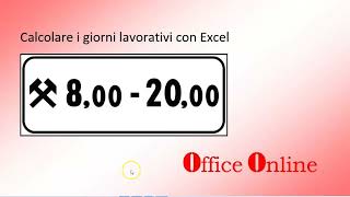 Calcolare i giorni lavorativi con Excel [upl. by Guillaume]