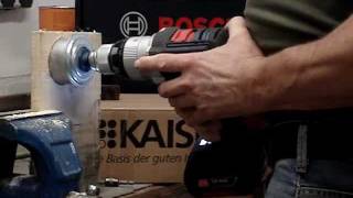 BOSCH GSB18VE2LI 68mm in HolzSchlagbohrschrauber18Volt [upl. by Krenn]