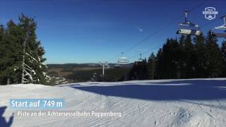 Skigebiet Winterberg Rote Piste an der PoppenbergSesselbahn Lift Nr 5 [upl. by Rehtnug906]