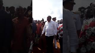 Uhuru Kenyata stop over at Kiamutugu Boys High School [upl. by Naivat]