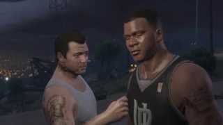 GTA V  Dead Man Walking ending cutscene beautiful LS night cityscape [upl. by Asseniv]